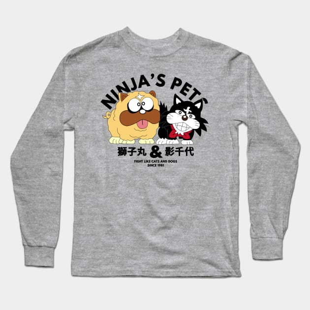 Ninja Hatori Pet's Long Sleeve T-Shirt by hageru.co